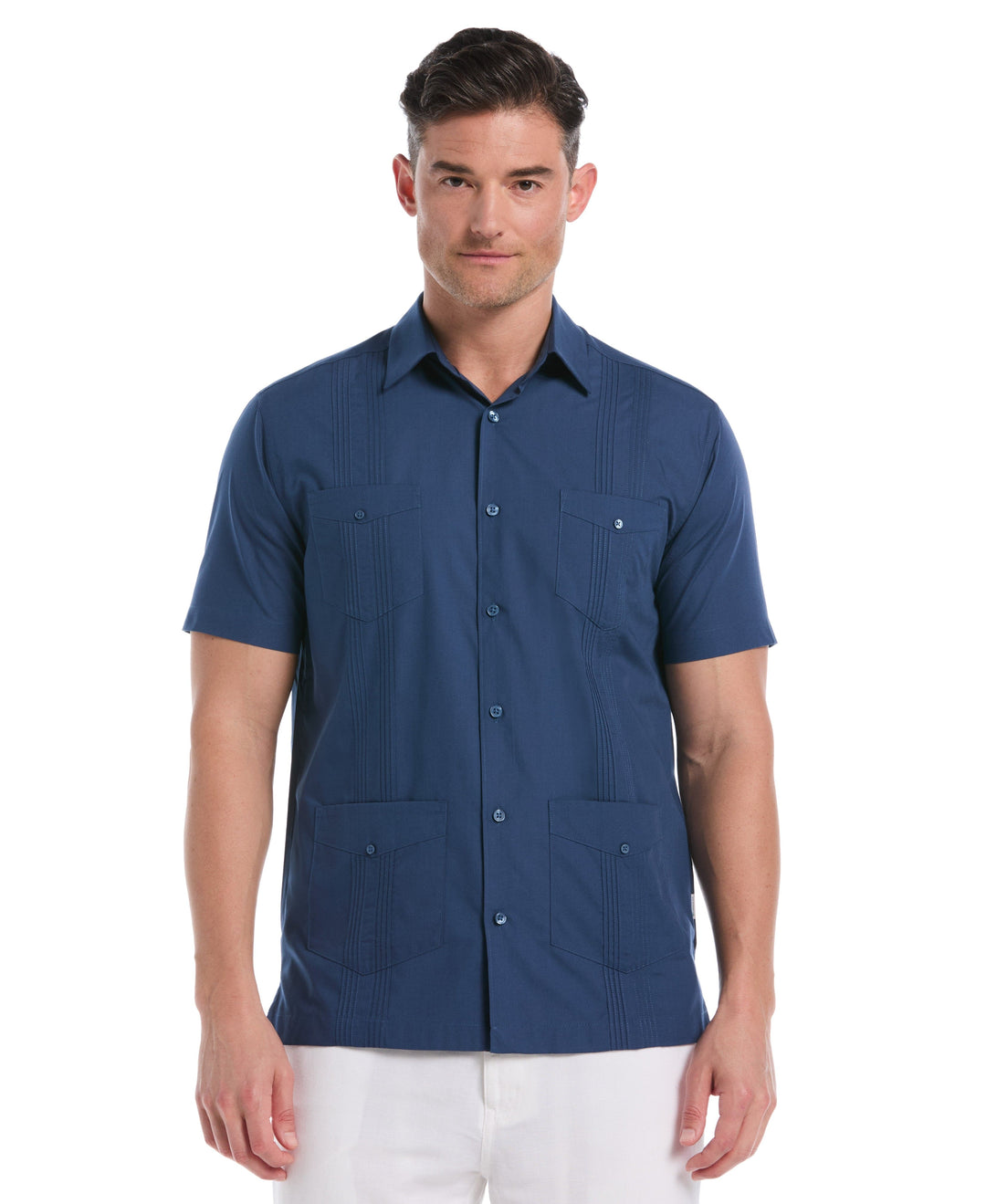 Four Pocket Guayabera Shirt (Ensign Blue) 