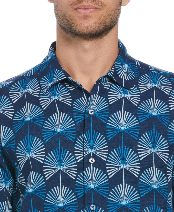 Geo Botanical Print Shirt (Titan) 