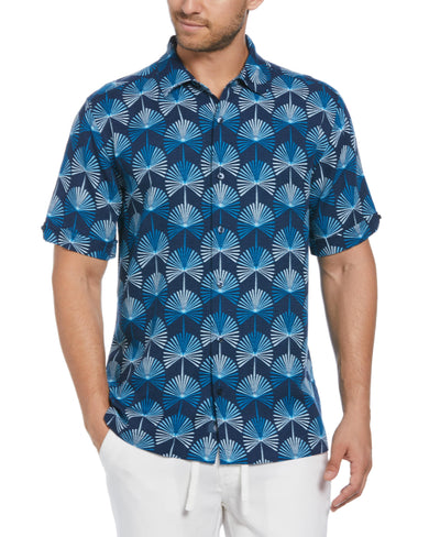 Geo Botanical Print Shirt (Titan) 