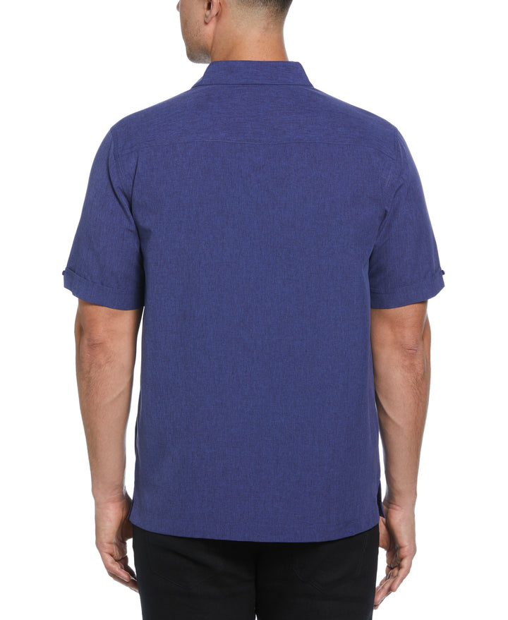 Geo Embroided Chambray Shirt (Skipper Blue) 