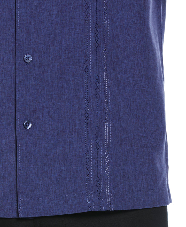 Geo Embroided Chambray Shirt (Skipper Blue) 