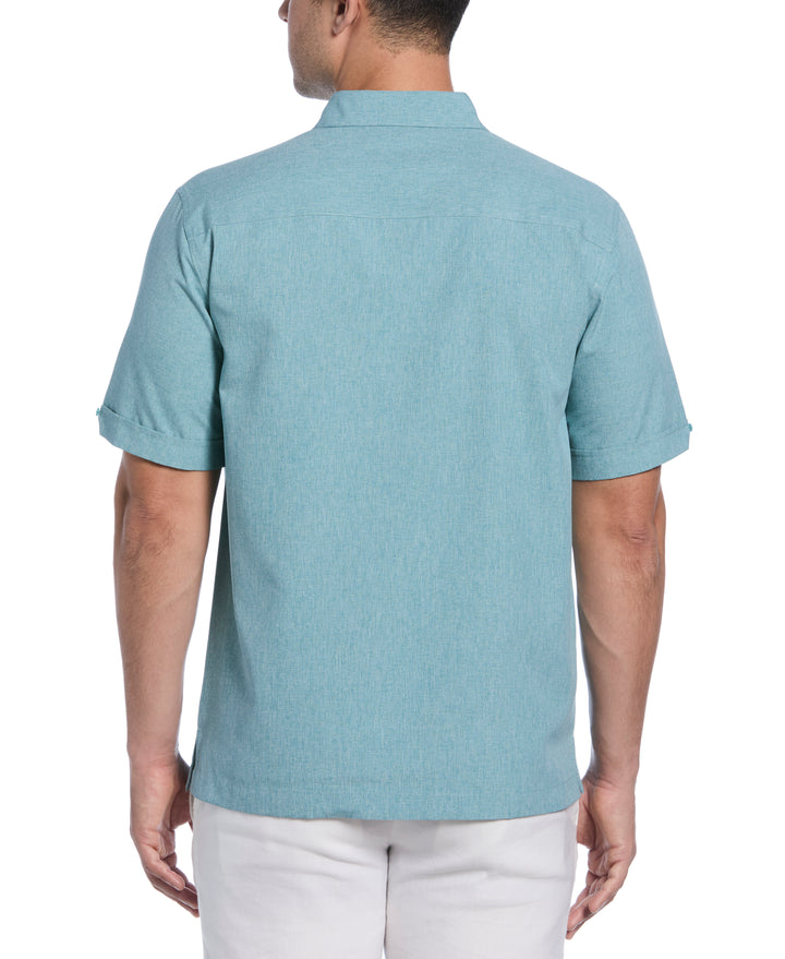 Geo Embroided Chambray Shirt (Surf Spray) 