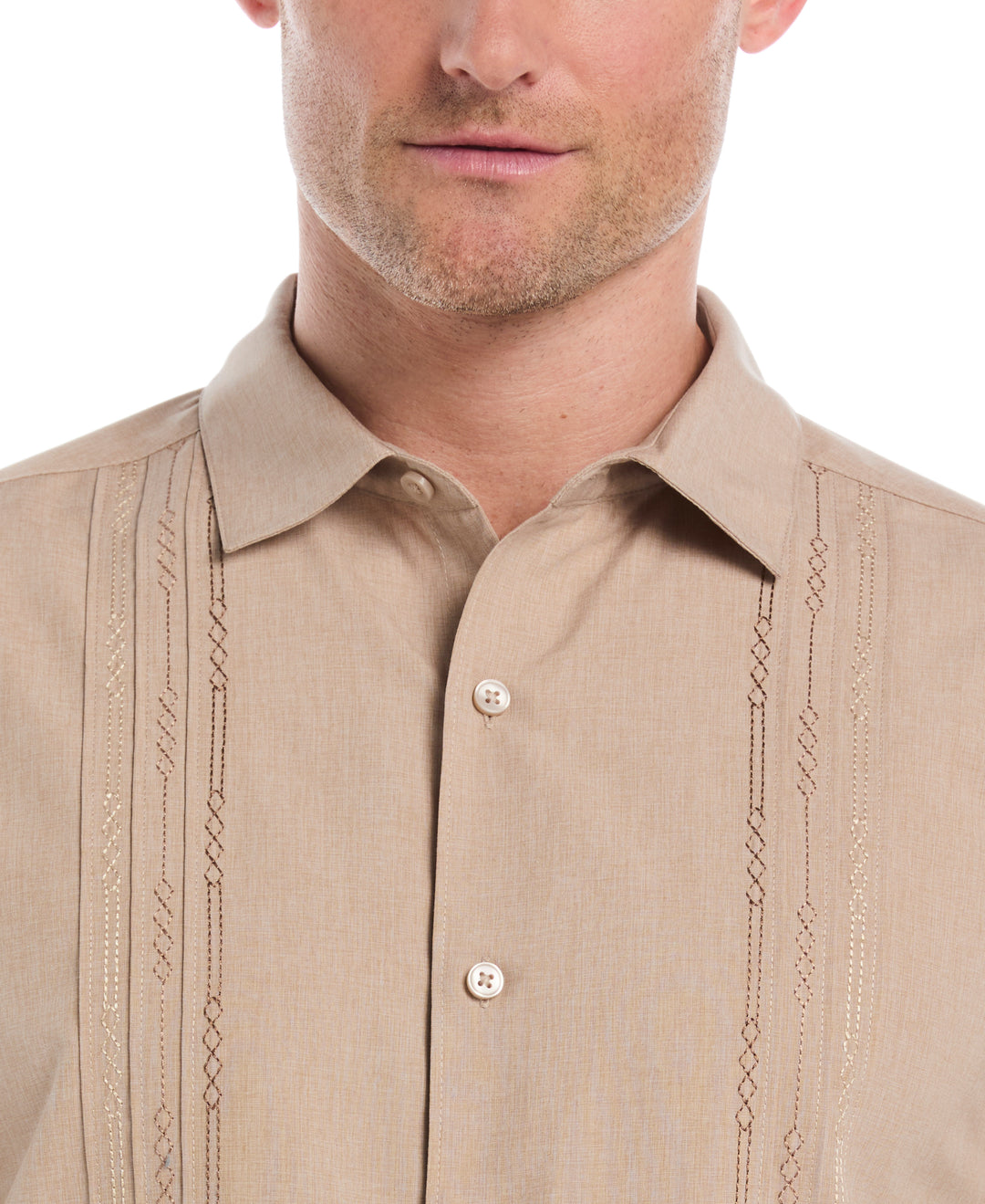 Geo Embroided Chambray Shirt (Island Fossil) 