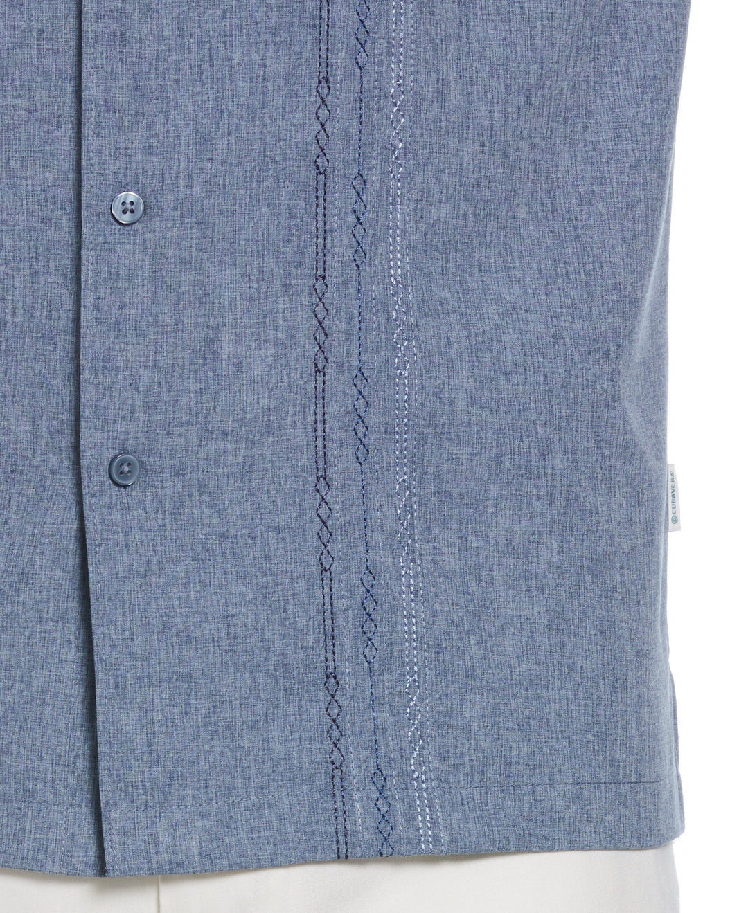 Geo Embroided Chambray Shirt (Dress Blues) 