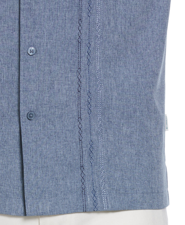 Geo Embroided Chambray Shirt (Dress Blues) 