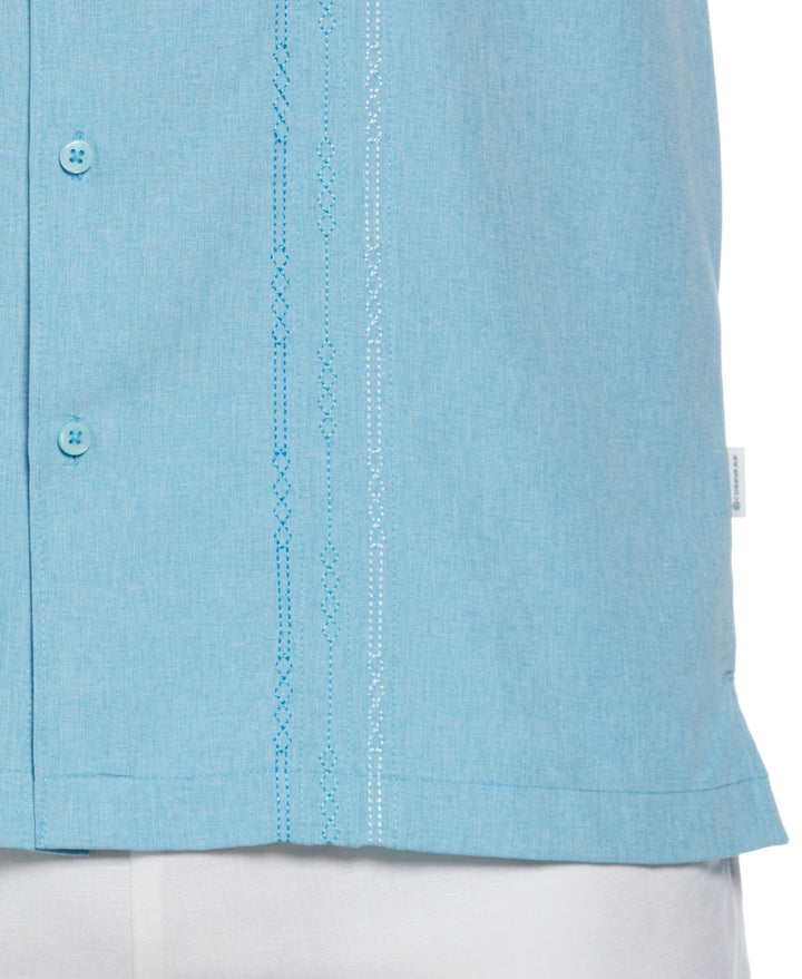 Geo Embroided Chambray Shirt (Delphinium Blue) 