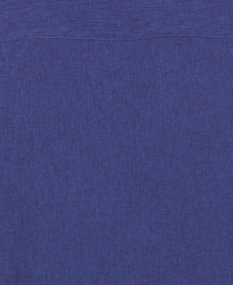 Geo Embroidered Panel Chambray Shirt (Skipper Blue) 