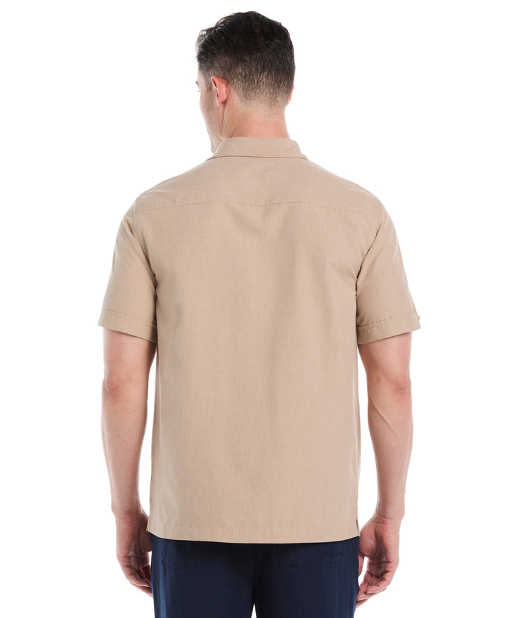 Geo Embroided Chambray Shirt (Island Fossil) 