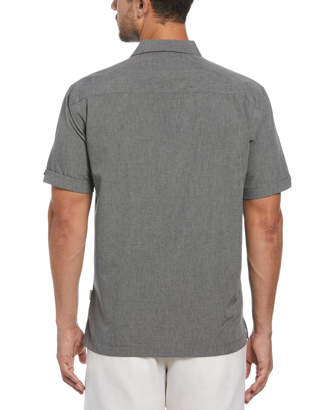 Geo Embroided Chambray Shirt (Steeple Gray) 