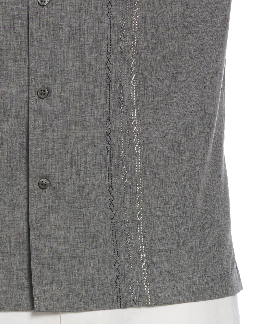 Geo Embroided Chambray Shirt (Steeple Gray) 