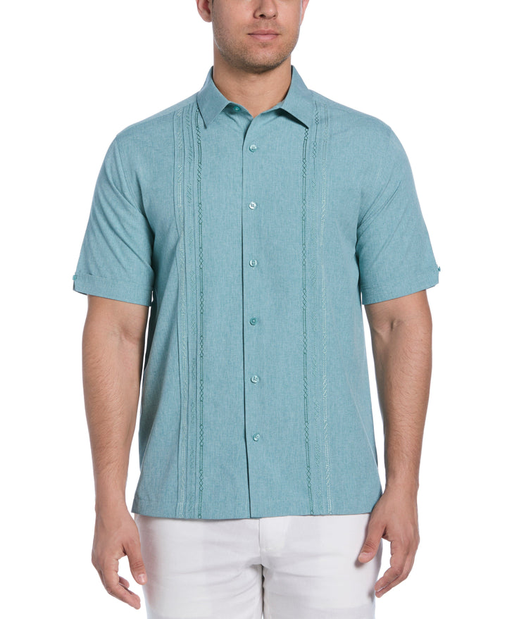 Geo Embroided Chambray Shirt (Surf Spray) 