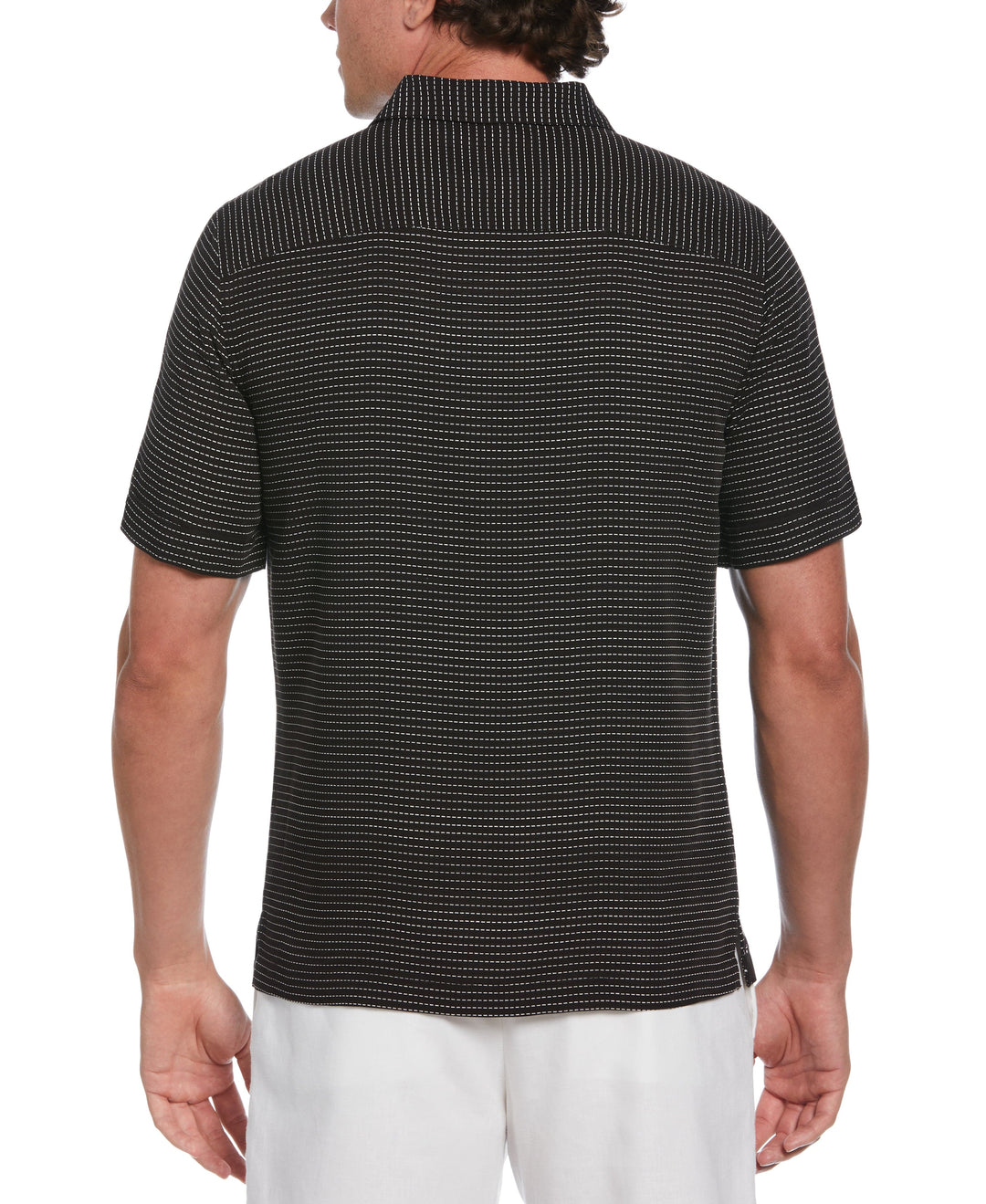 Geo Palms Print Shirt (Jet Black) 