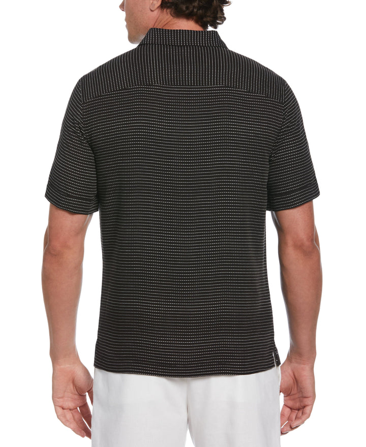 Geo Palms Print Shirt (Jet Black) 