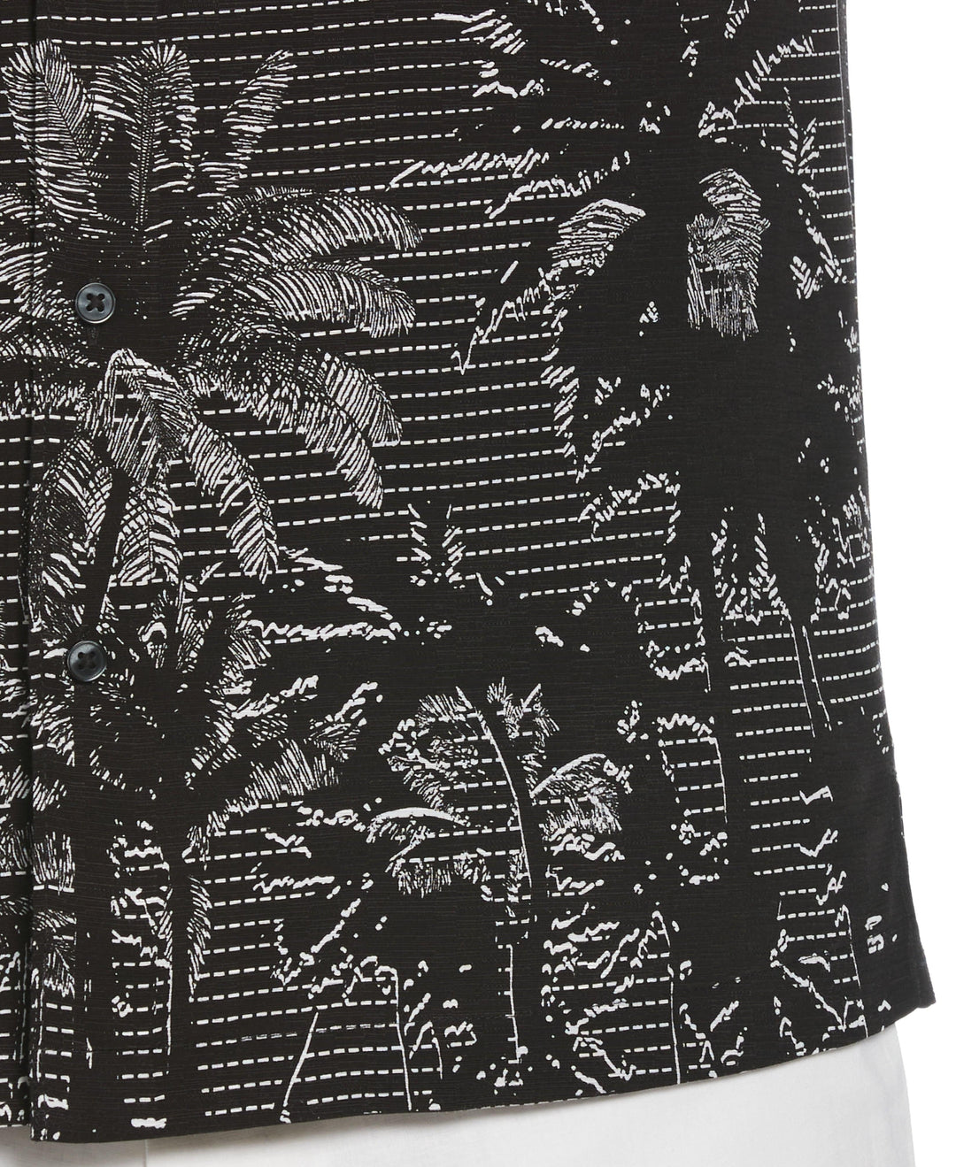 Geo Palms Print Shirt (Jet Black) 