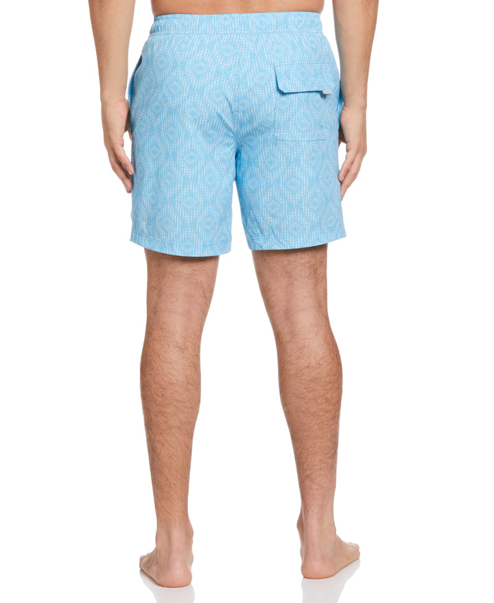 Geo Print 7" Swim Short (Norse Blue) 