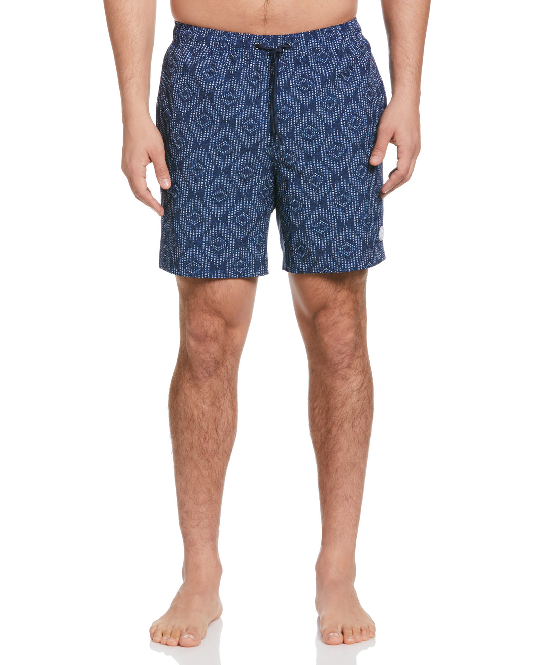 Geo Print 7" Swim Short (Dress Blues) 