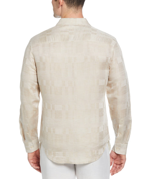 Geometric Dobby Textured Shirt (Linen) 