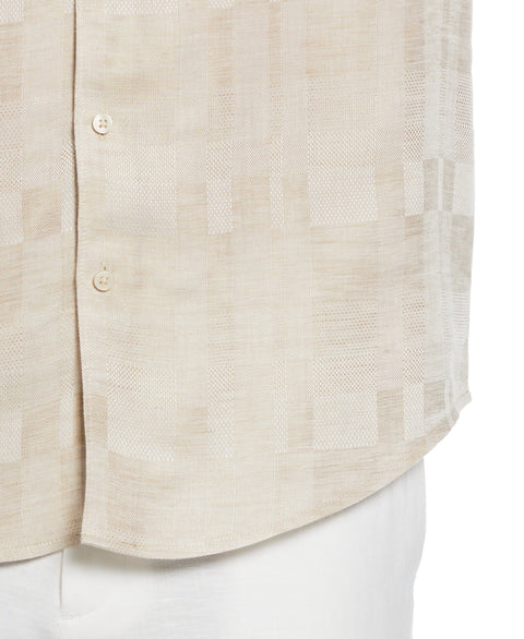 Geometric Dobby Textured Shirt (Linen) 