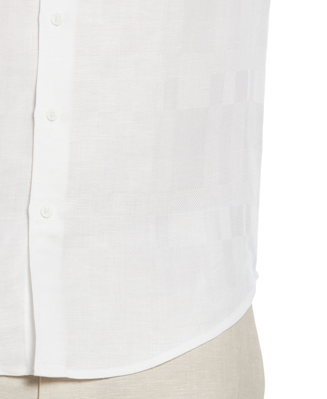 Geometric Dobby Textured Shirt (Brilliant White) 