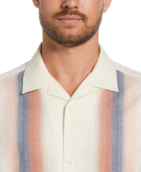 Gradient Panel Print Shirt (Tofu) 