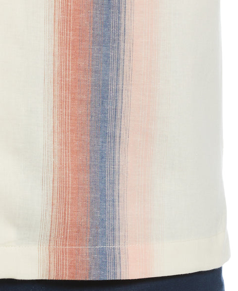 Gradient Panel Print Shirt (Tofu) 