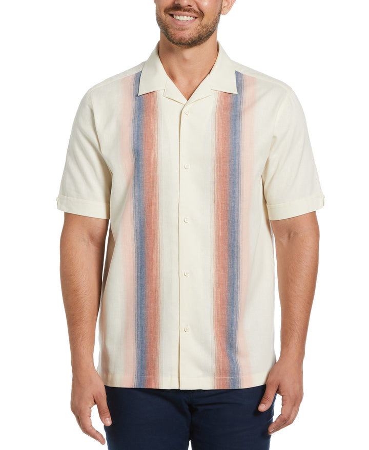 Gradient Panel Print Shirt (Tofu) 