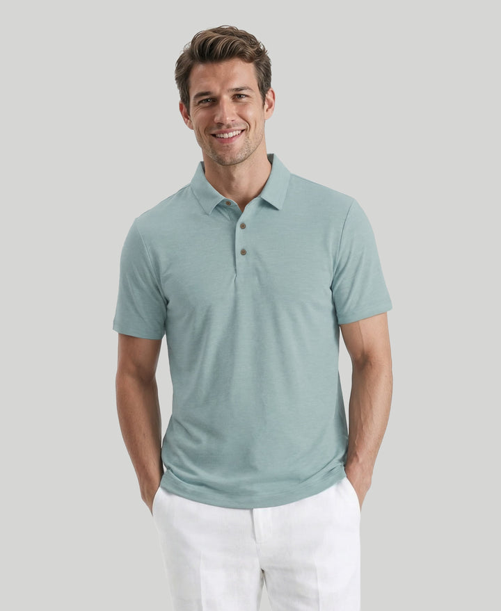 HEATHER POLO (Aqua Esque Htr) 