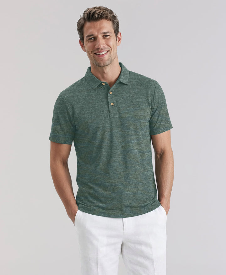 HEATHER POLO (Balsam Grn Htr) 