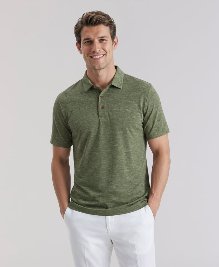 HEATHER POLO (Basil Heather) 