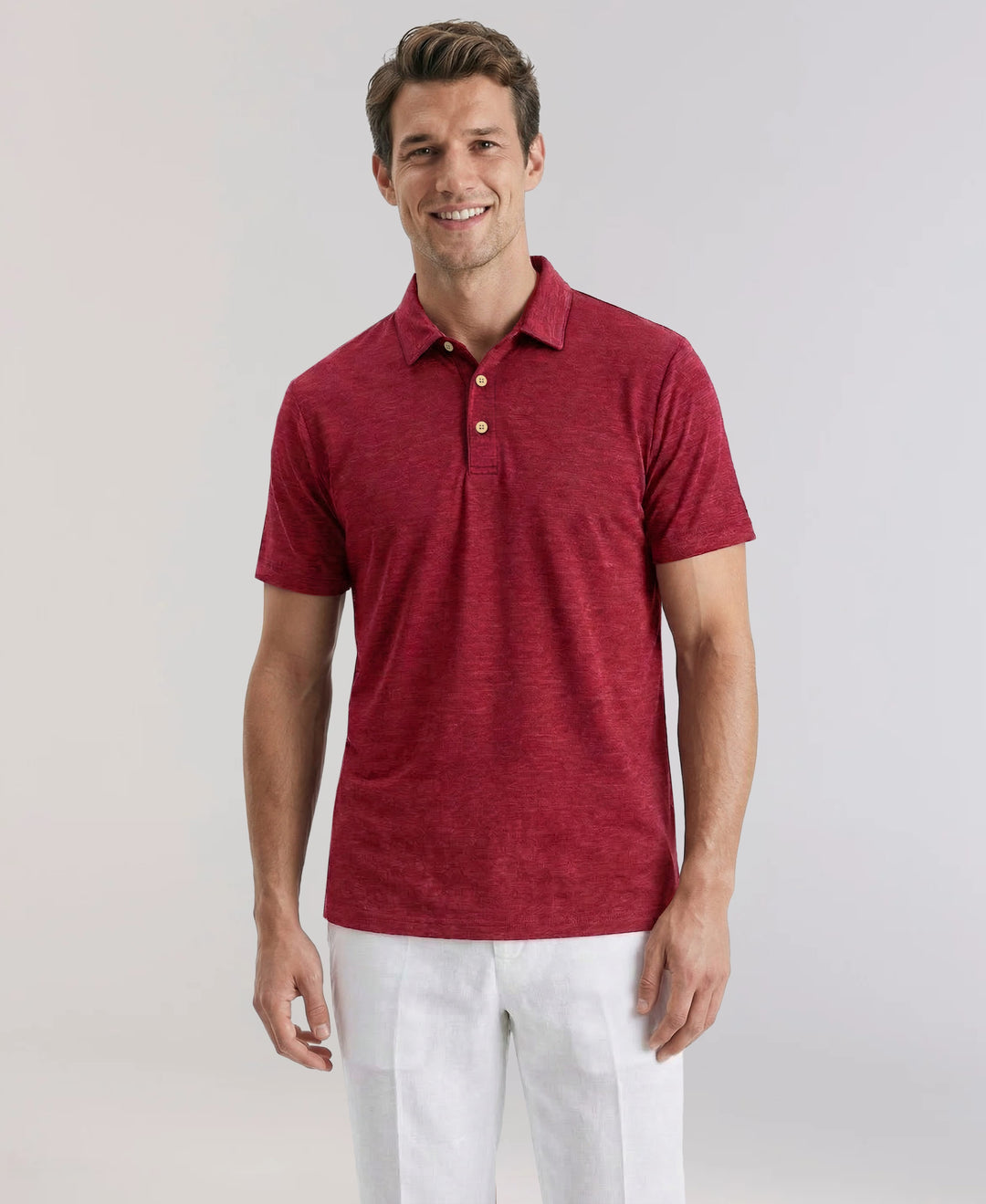 Heather Polo-Polos-Cabernet-M-Cubavera