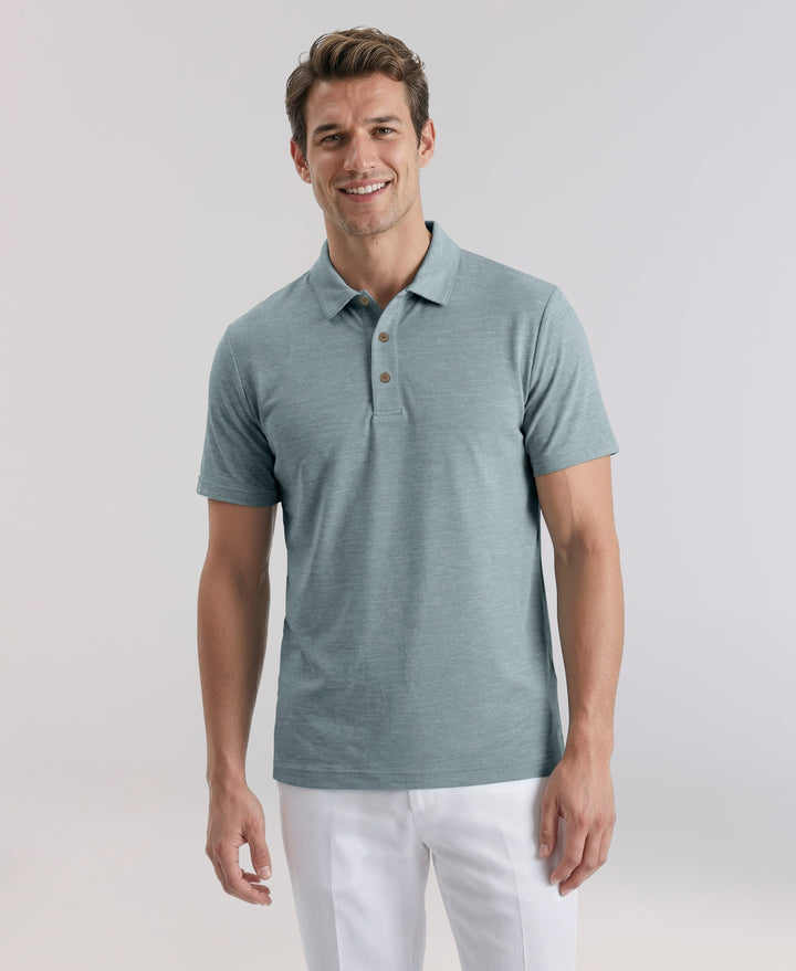 HEATHER POLO (Crystal Blue Htr) 