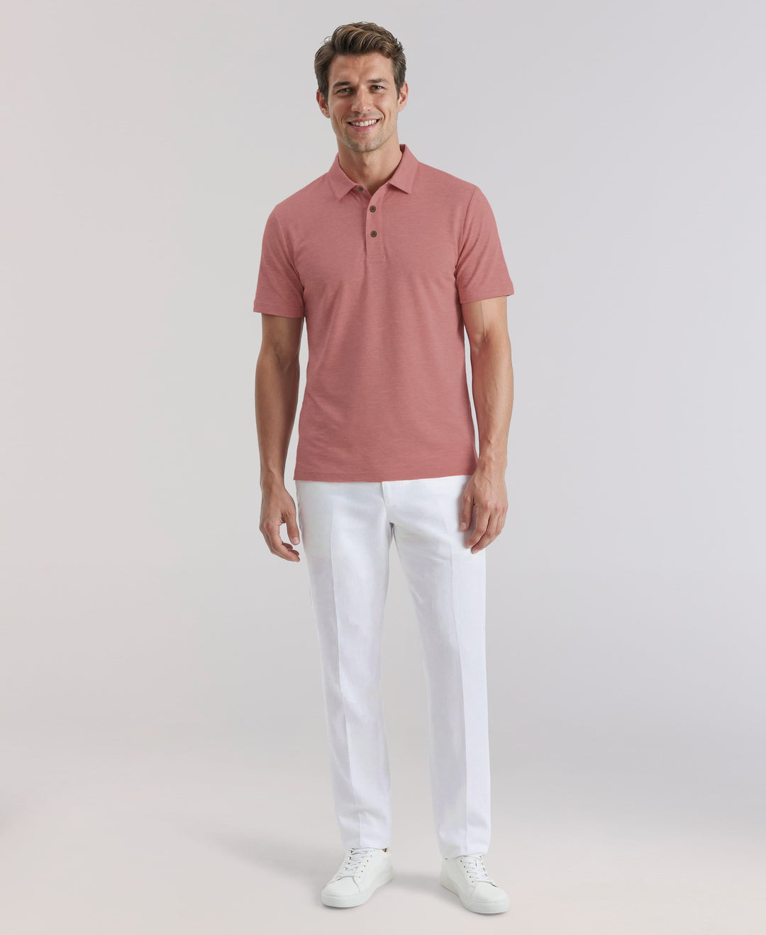 HEATHER POLO (Pink Dolphin Htr) 