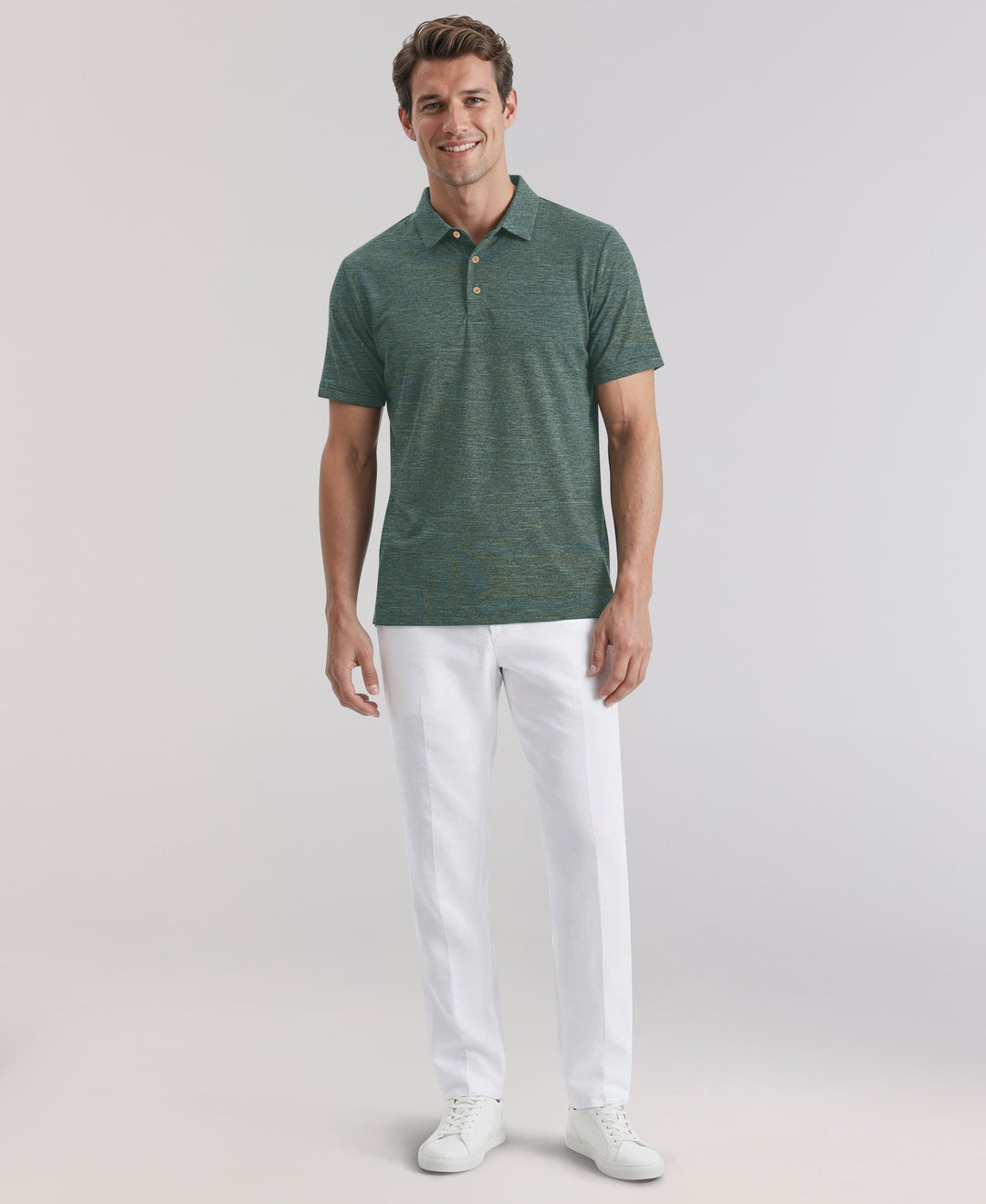 HEATHER POLO (Balsam Grn Htr) 