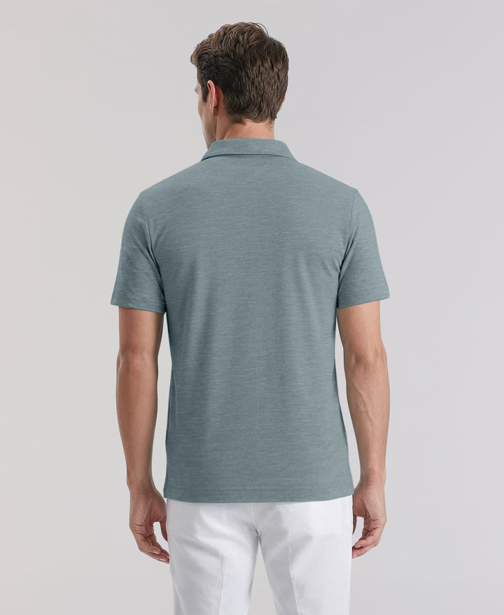 HEATHER POLO (Crystal Blue Htr) 