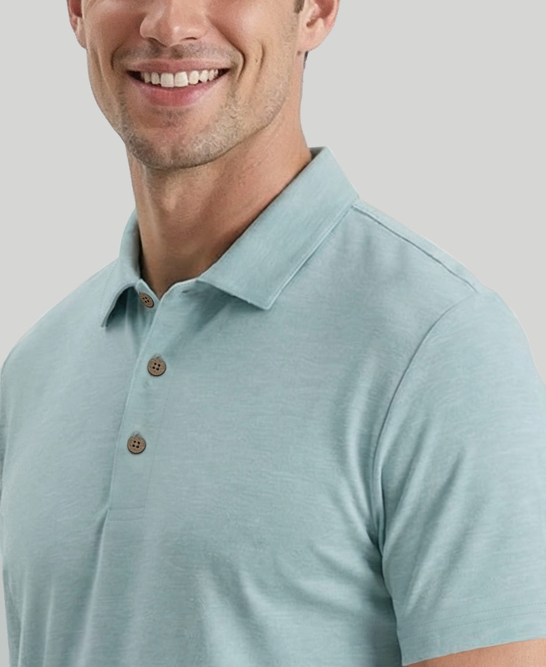 HEATHER POLO (Aqua Esque Htr) 