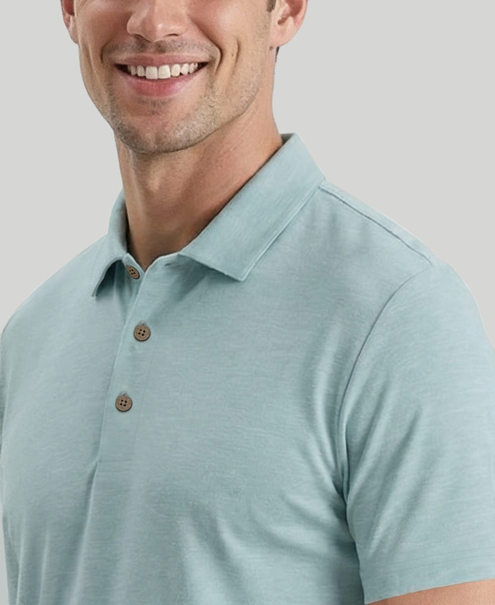 HEATHER POLO (Aqua Esque Htr) 
