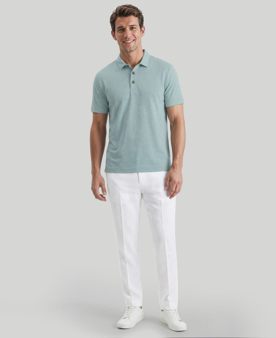 HEATHER POLO (Aqua Esque Htr) 