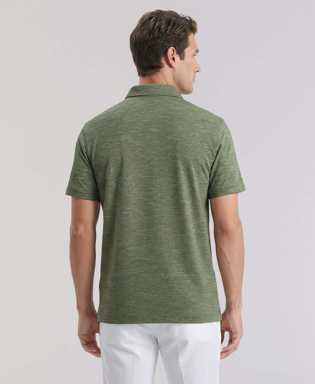 HEATHER POLO (Basil Heather) 