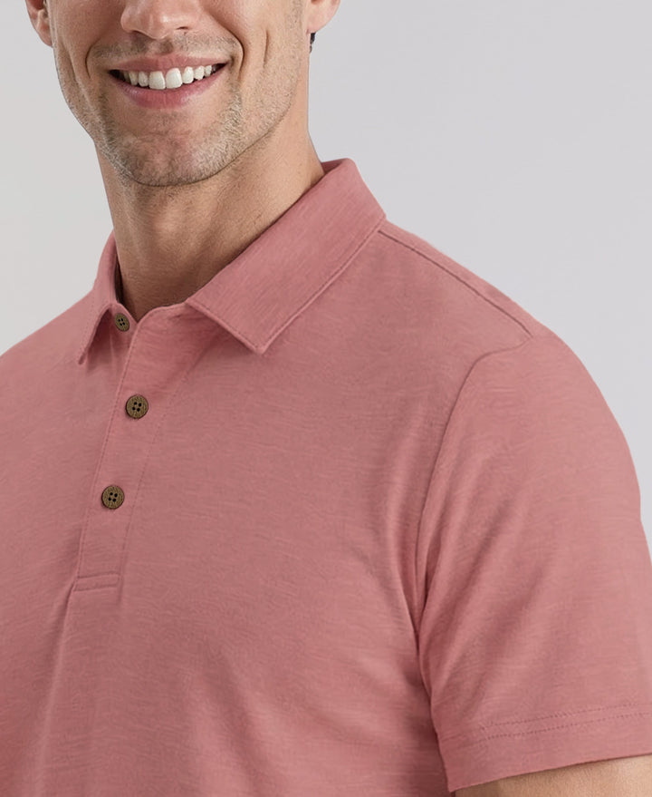 HEATHER POLO (Pink Dolphin Htr) 