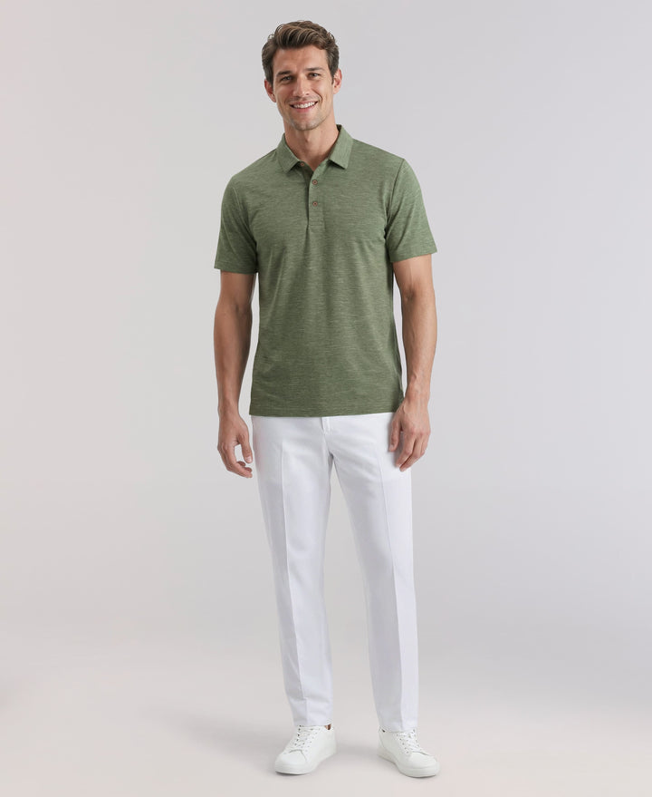 HEATHER POLO (Basil Heather) 