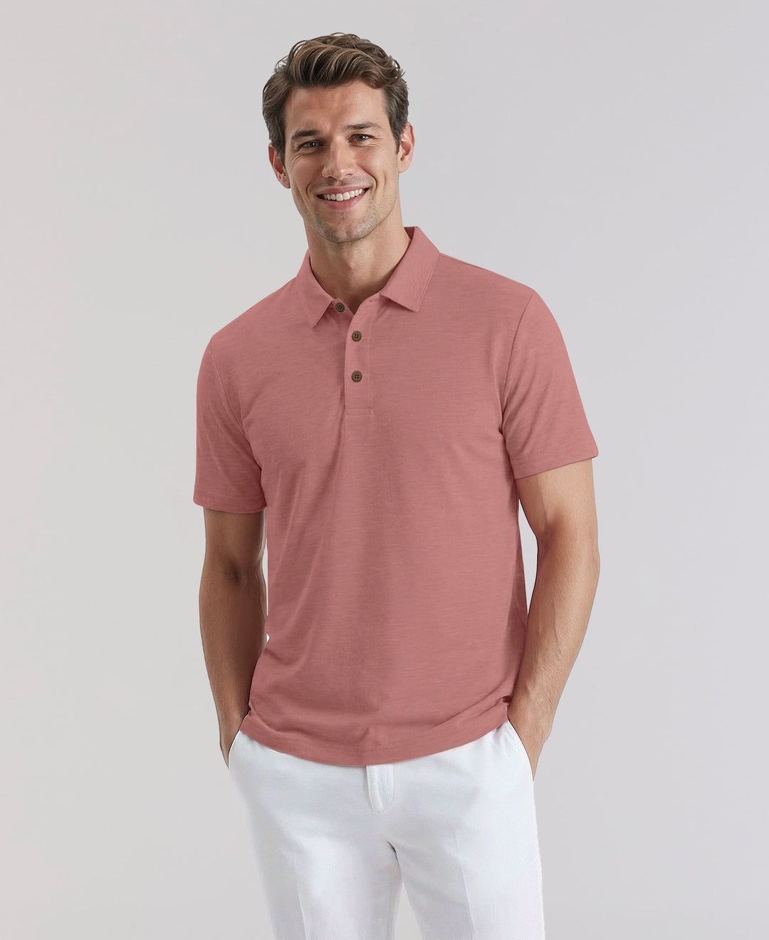 HEATHER POLO (Pink Dolphin Htr) 