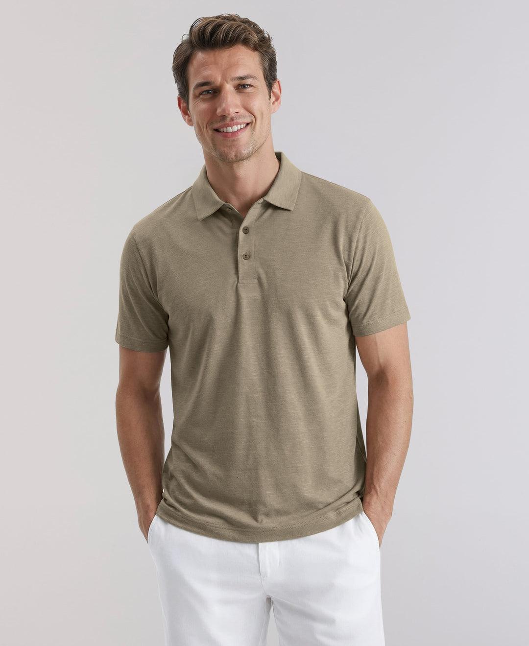 HEATHER POLO (Whitecap Gray Htr) 
