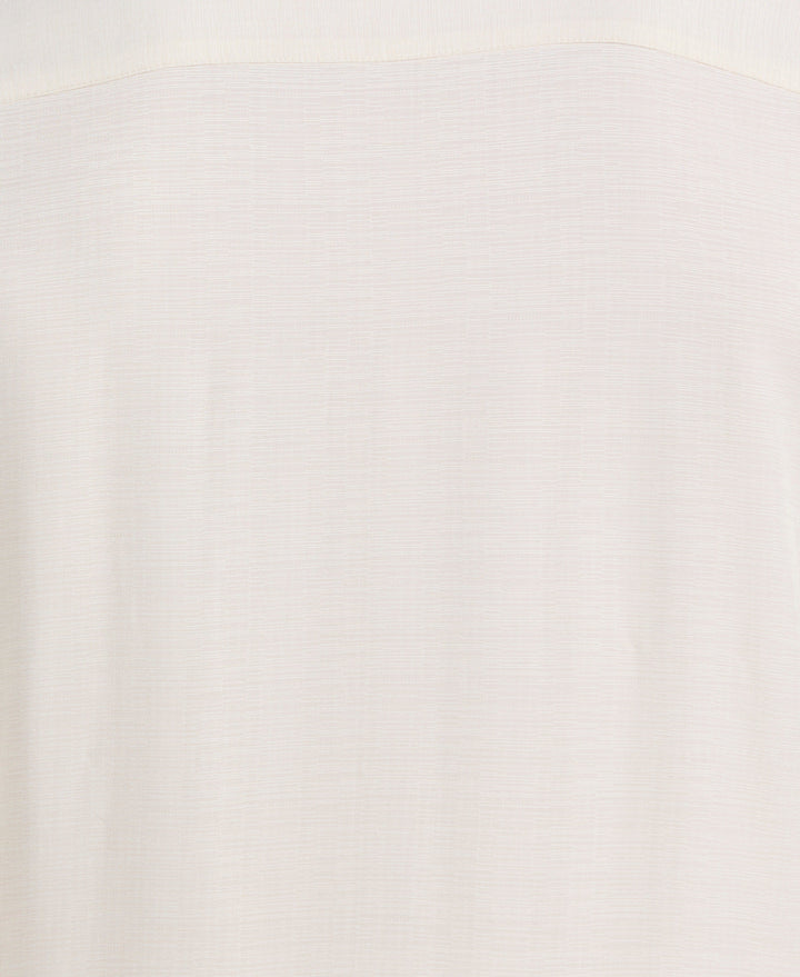 Indigo Batik Palm Print Shirt (Egret) 