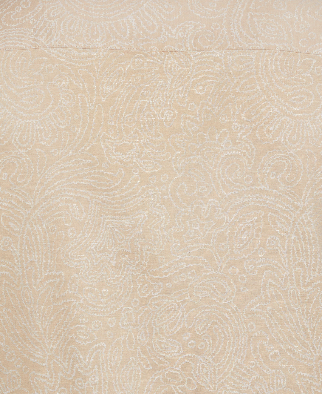 Jacquard Abstract Floral Paisley Print Shirt (Irish Cream) 