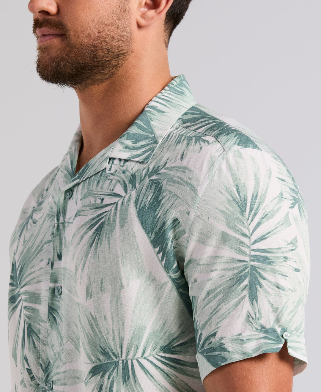 LEAVE PRINT SHIRT (Trellis) 