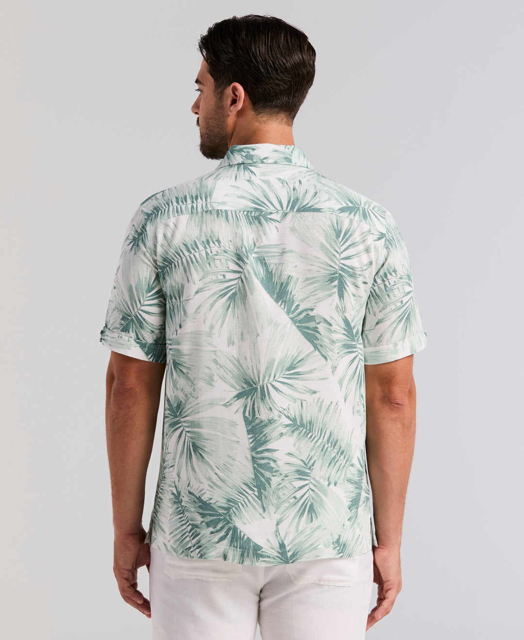 LEAVE PRINT SHIRT (Trellis) 