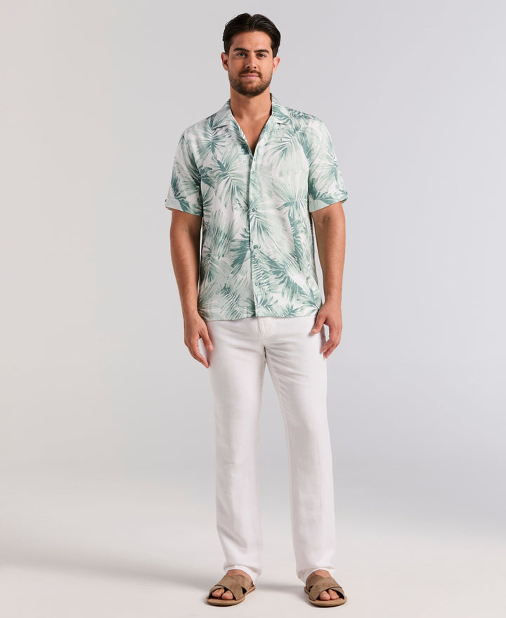 LEAVE PRINT SHIRT (Trellis) 