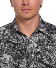 Leaves Print Shirt (Jet Black) 