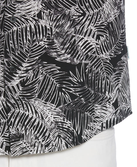 Leaves Print Shirt (Jet Black) 