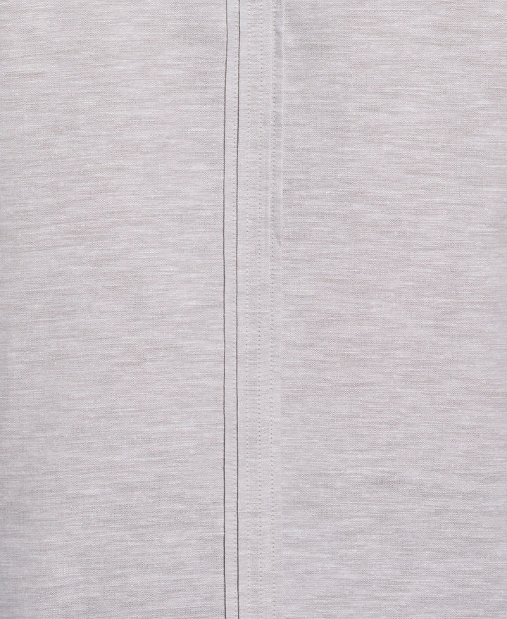 Linen Blend 4-Pocket Guayabera Shirt (Ultimate Gray) 